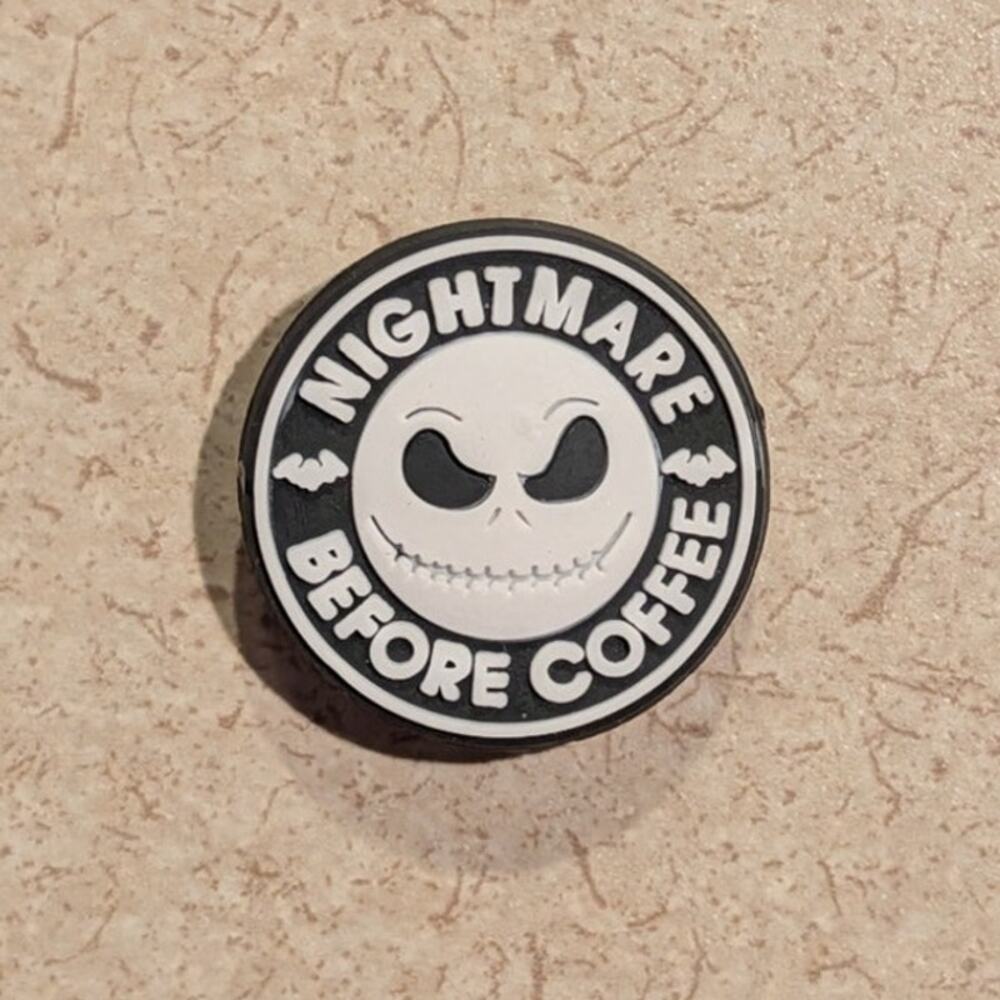 Nightmare Before Coffee Halloween Christmas Croc Jibbitz Charm
